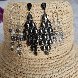 3 pairs of earrings